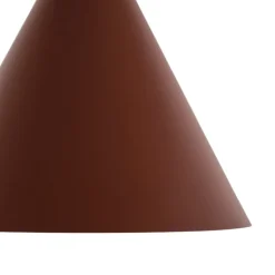 Cono pendel, enkelt lys, Ø 25 cm, teglrød