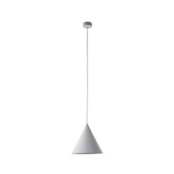 Cono pendel, hvid, Ø 25 cm, stål, enkelt lys