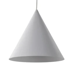 Cono pendel, hvid, Ø 25 cm, stål, enkelt lys