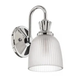 Cora LED-væglampe t. badev., glasskærm, 1 lyskilde