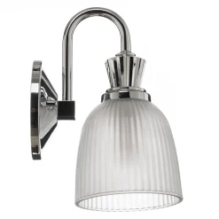 Cora LED-væglampe t. badev., glasskærm, 1 lyskilde