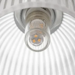 Cora LED-væglampe t. badev., glasskærm, 1 lyskilde