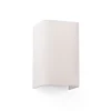 Cotton væglampe, kantet, 20 x 12 cm, beige
