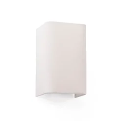 Cotton væglampe, kantet, 20 x 12 cm, beige