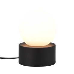 Countess bordlampe, opalglas, metalfod i sort