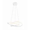 Course LED-pendel, mat hvid, 4.000 K, Ø 60 cm, metal