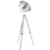 Covaleda gulvlampe med trefod, hvid, sølv