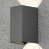 Cremona udendørs LED-væglampe 8 cm, antracit