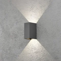 Cremona udendørs LED-væglampe 8 cm, antracit