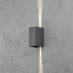 Cremona udendørs LED-væglampe 8 cm, antracit