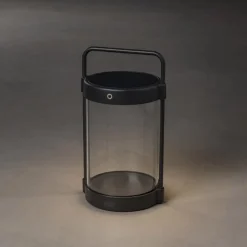 Crotone LED-solcellelygte, kan dæmpes, USB