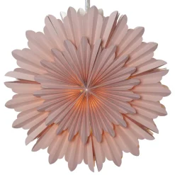 Crystal dekostjerne, papir, uden fatning, pink