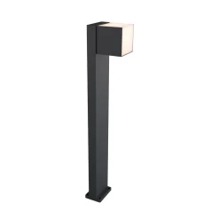 Cuba LED-gadelampe, 1 lyskilde, antracit, 3.000 K
