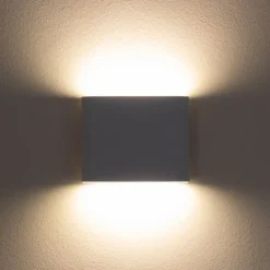 Cube LED-væglampe, batteri, magnetisk, hvid