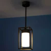 Cubic³ 3368 hængelampe antik messing/opal