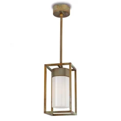 Cubic³ 3368 hængelampe antik messing/opal