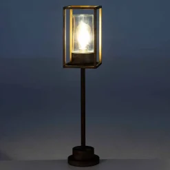 Cubic³ 3370 væglampe antik messing/klar