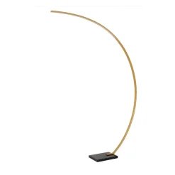 Curve buelampe, mat guld, 2700 K, højde 192, dæmpbar