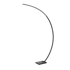 Curve buelampe, sort, marmor, 192 cm, dæmpbar