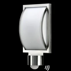 Curvo udendørs væglampe i stål med sensor