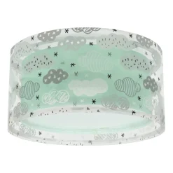 Dalber Cloud Green loftslampe, Ø 33 cm, grøn
