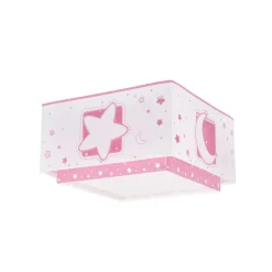 Dalber Moonlight loftlampe børneværelse, 1 lk pink