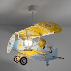 Dalber pendellampe Lion Plane, farverig, træ/plast
