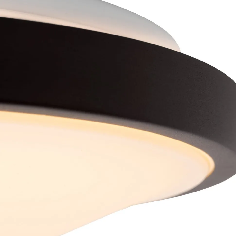 Dasher LED loftlampe, sort, Ø 41 cm, 2700 K, IP44