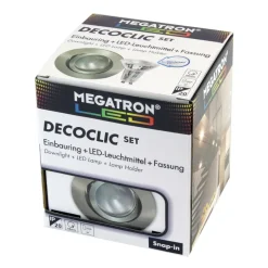 Decoclic LED-indbygningsspot set GU10 4,5 W, jern