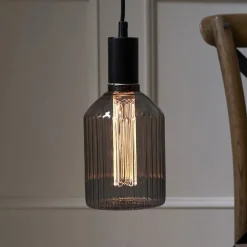 Decoled LED-pære E27 1 W 2.000 K røggrå