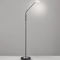Dent LED-gulvlampe, kan dæmpes, CCT, 1 lk., sort
