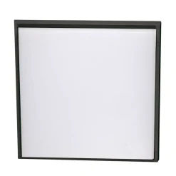 Desdy LED-loftlampe, 30 x 30 cm, IP54, sort