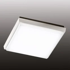 Desdy LED udendørs loftlampe, 24 x 24 cm, hvid