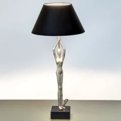 Designer bordlampe Ballerino med figur