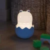 Diggy Dino LED-natbordslampe, USB, RGBW