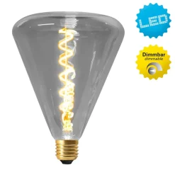 Dilly LED-pære E27 4W 2200K, kan dæmpes, gråtonet