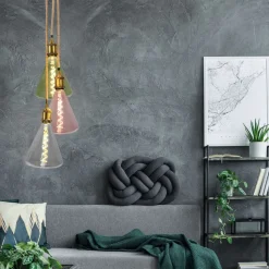 Dilly LED-pære E27 4W 2200K, kan dæmpes, gråtonet