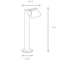 Dingo hvid LED-pendellampe med GU10 LED