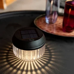 Diva LED-bordlampe, solcelle, IP44, sæt med 2 stk