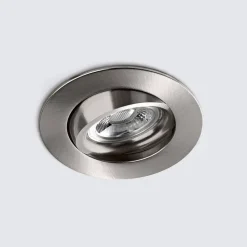 DL6809 LED-downlight, rundt, nikkel