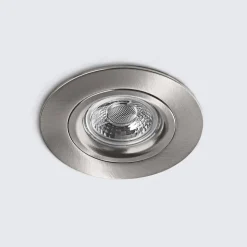 DL6809 LED-downlight, rundt, nikkel