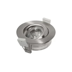 DL6809 LED-downlight, rundt, nikkel
