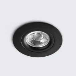 DL6809 LED-downlight, rundt, sort