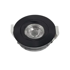 DL6809 LED-downlight, rundt, sort