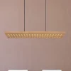 Dolores LED-pendellampe, mat sort/lysebrun