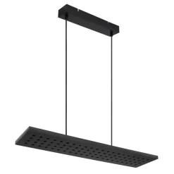 Dolores LED-pendellampe, mat sort/sort