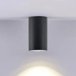Downlight CAN, sort, IP44, Ø 6 cm, metal, GU10