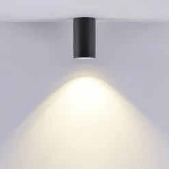 Downlight CAN, sort, IP44, Ø 6 cm, metal, GU10