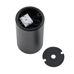 Downlight CAN, sort, IP44, Ø 6 cm, metal, GU10