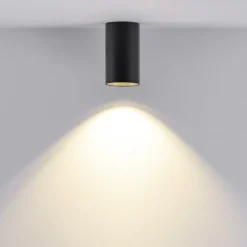 Downlight CAN, sort, IP20, Ø 6 cm, metal, GU10